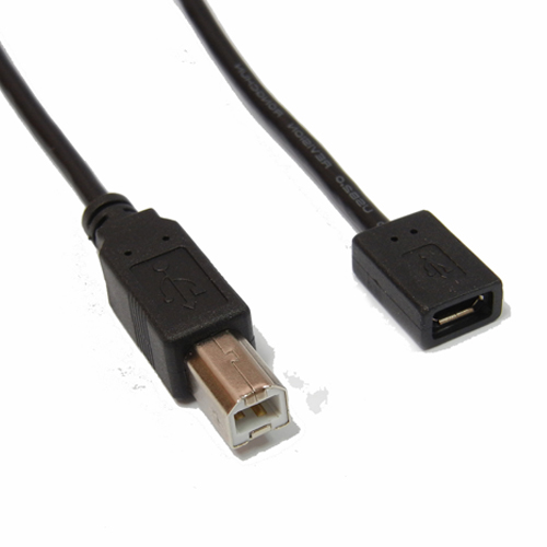 Cavo-USB-B-plug-maschio-micro-usb-Femmina-costampato