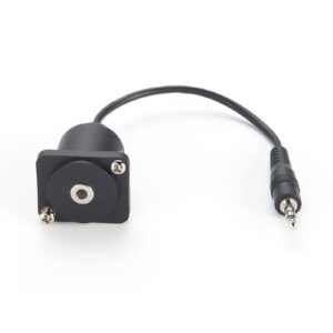 Connettore TRS Audio da pannello con TRS Plug 180° Costampato in PVC