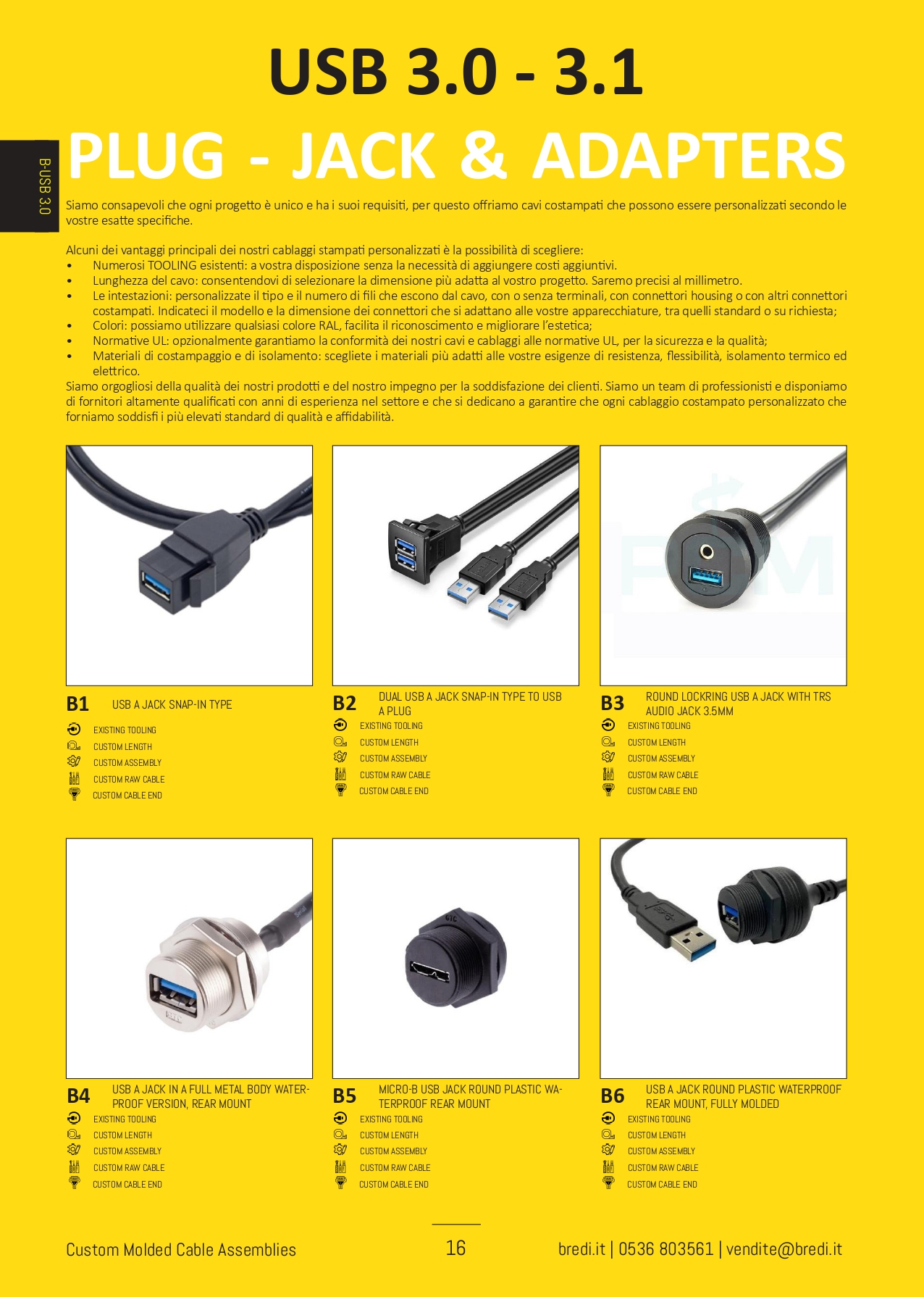 Custom Cable Assemblies USB 3.0 3.1